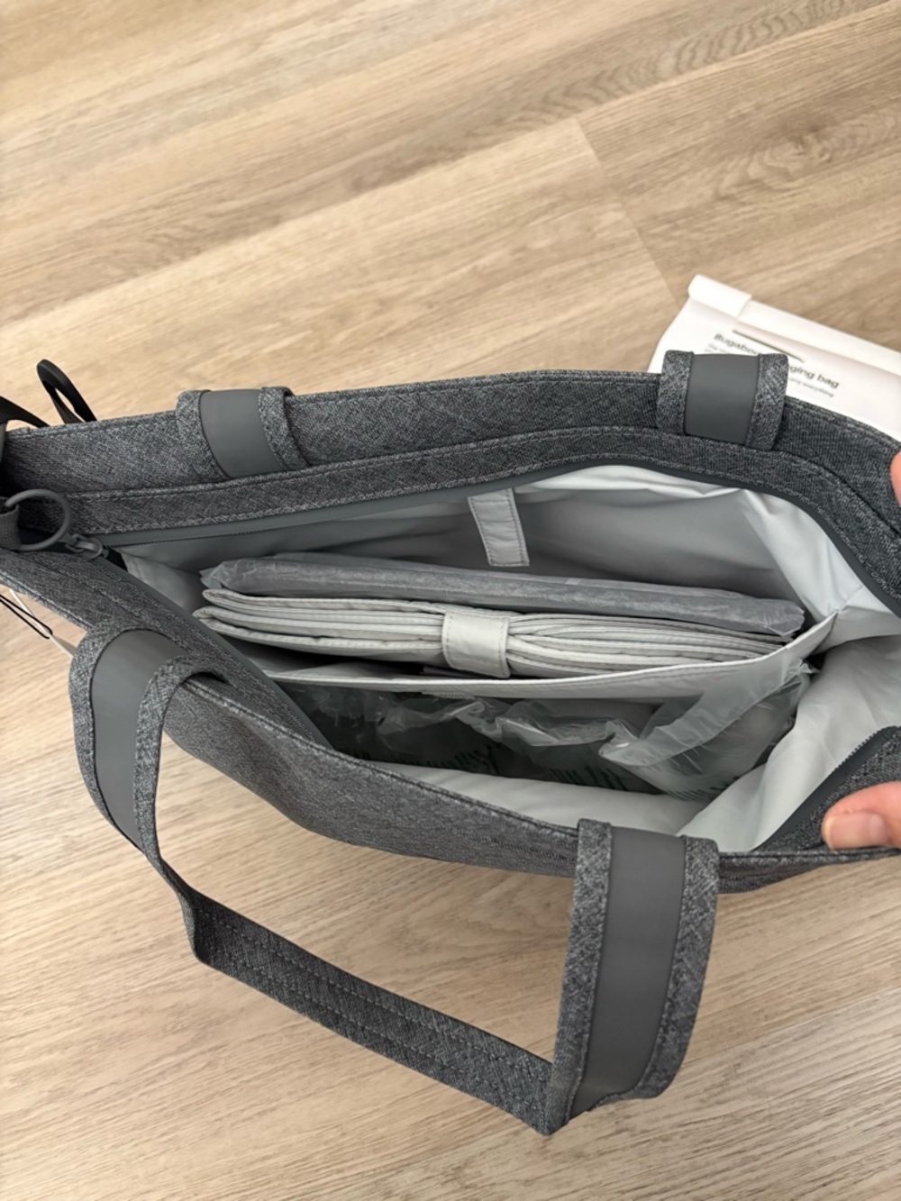 Bugaboo Diaper Bag in Grey Mélange - Picture 3 of 8